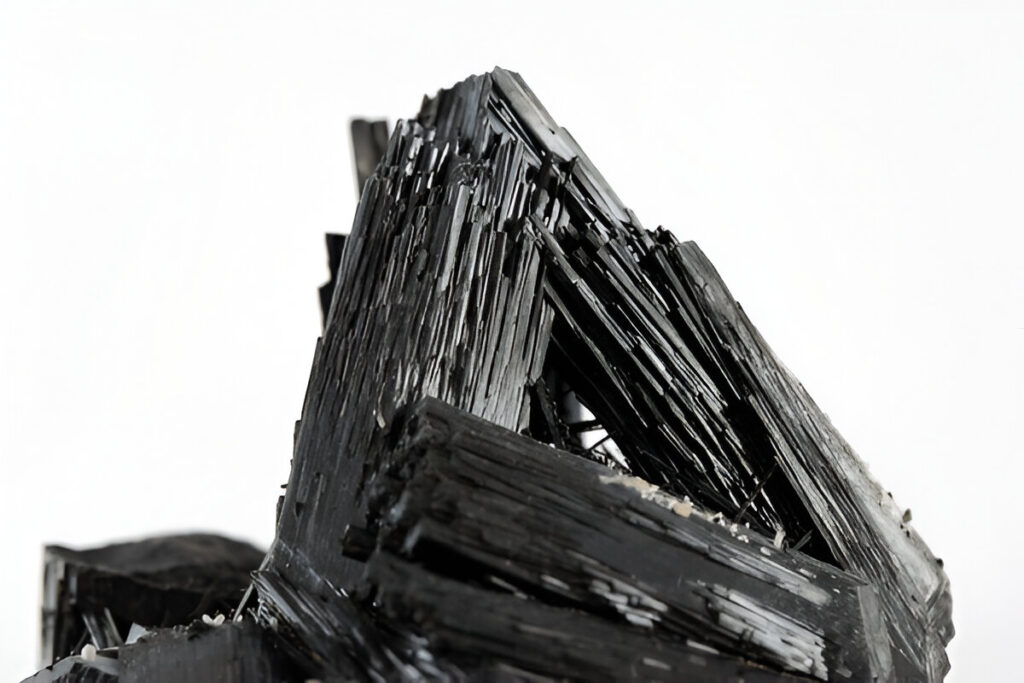 Extreme close up of black tourmaline