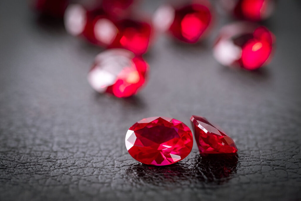 Red Ruby gemstones