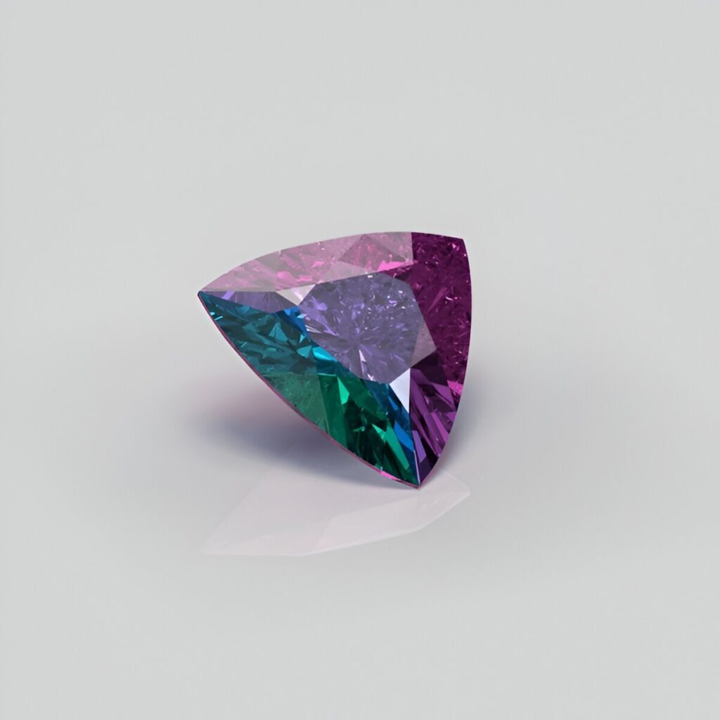 alexandrite gemstone trillion